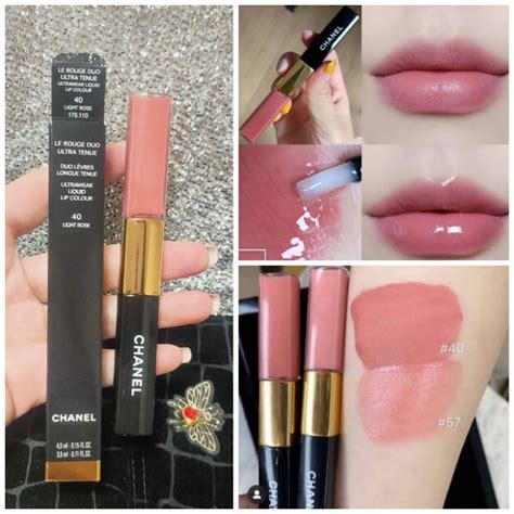 chanel le rouge duo ultra tenue light rose review|chanel rouge duo ultra outfit.